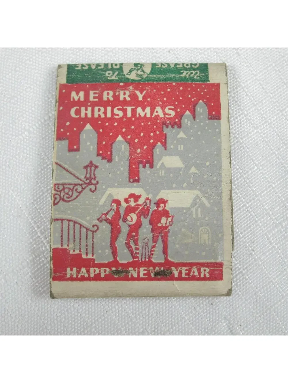 3 Vintage Matchbook Covers Greenville Ohio Jewelers, Services Station, Ambulance